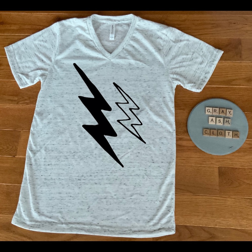 Lighting bolt shirt. Bella CAnvas. NEW